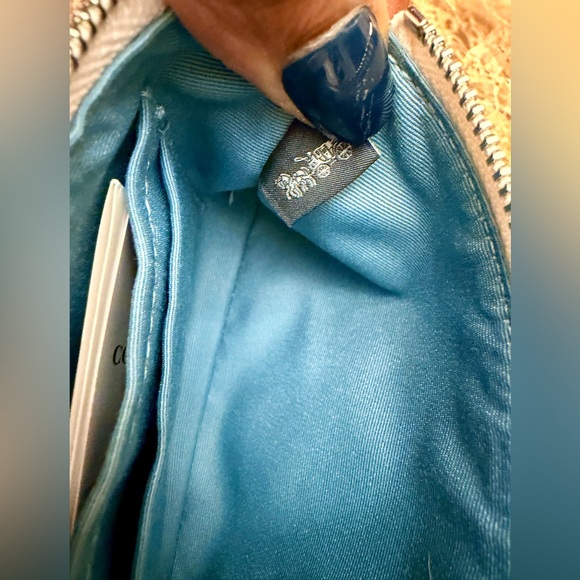 NWT Coach Corner Zip Wristlet in Signature Canvas and Coach Script - Picture 8 of 10